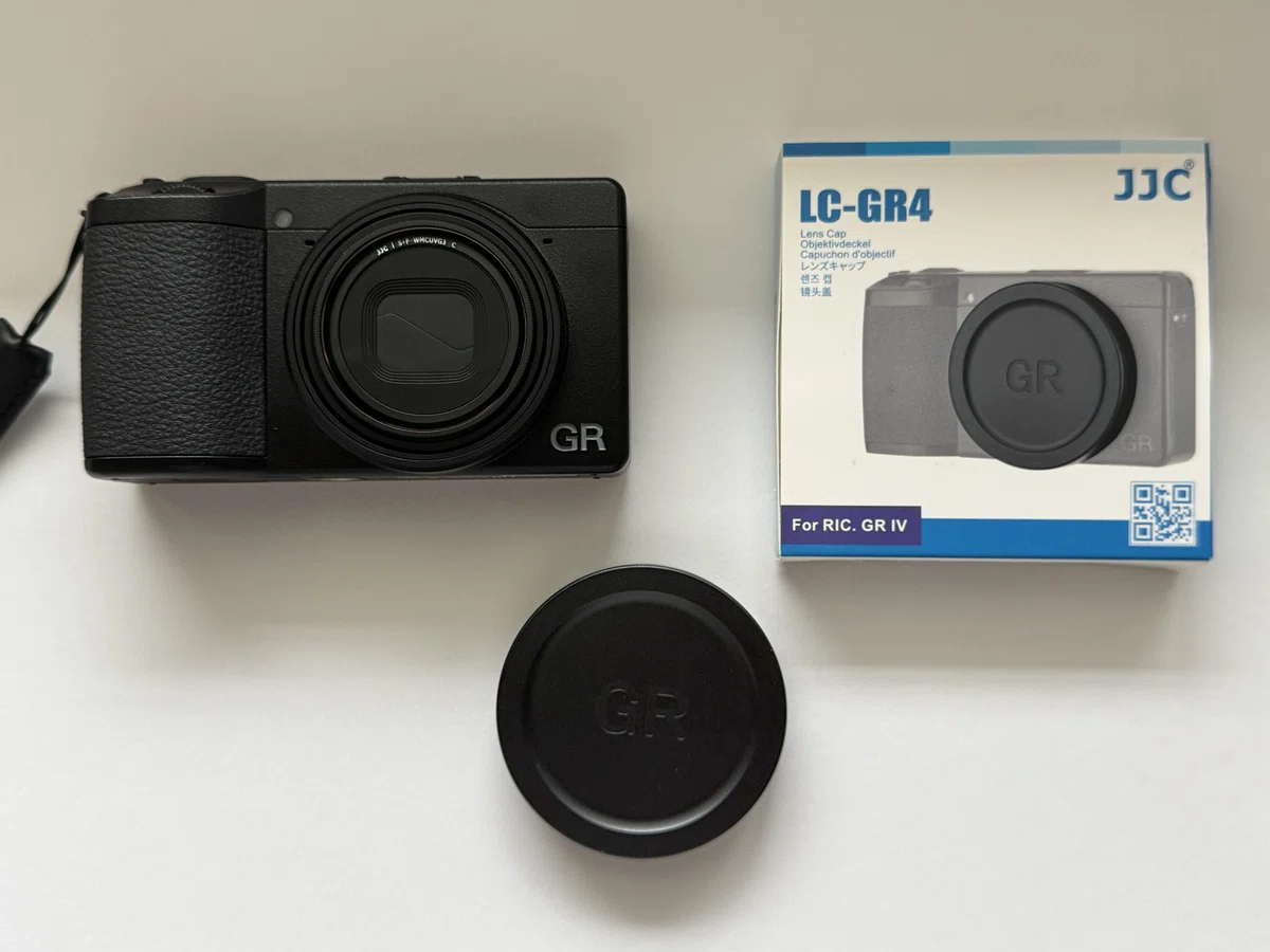JJC metal lens cap for the Ricoh GR IV