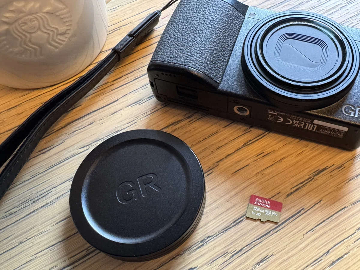SanDisk 128GB microSD card for the Ricoh GR IV